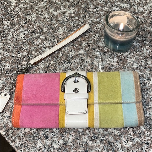 Coach Suede Soho Clutch - Picture 1 of 15